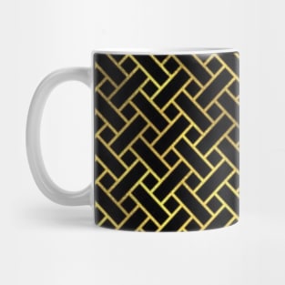 black and gold Mug